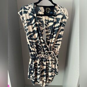 Blue life swimsuit cover up or romper